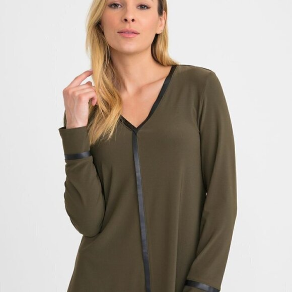 Joseph Ribkoff Tops - Nwt Joseph Ribkoff - Size 8 - Khaki with Black